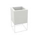 Vondom »VELA« Nano Cubo Outdoor Pflanzengefäss 28 cm / Basic matt / Beige