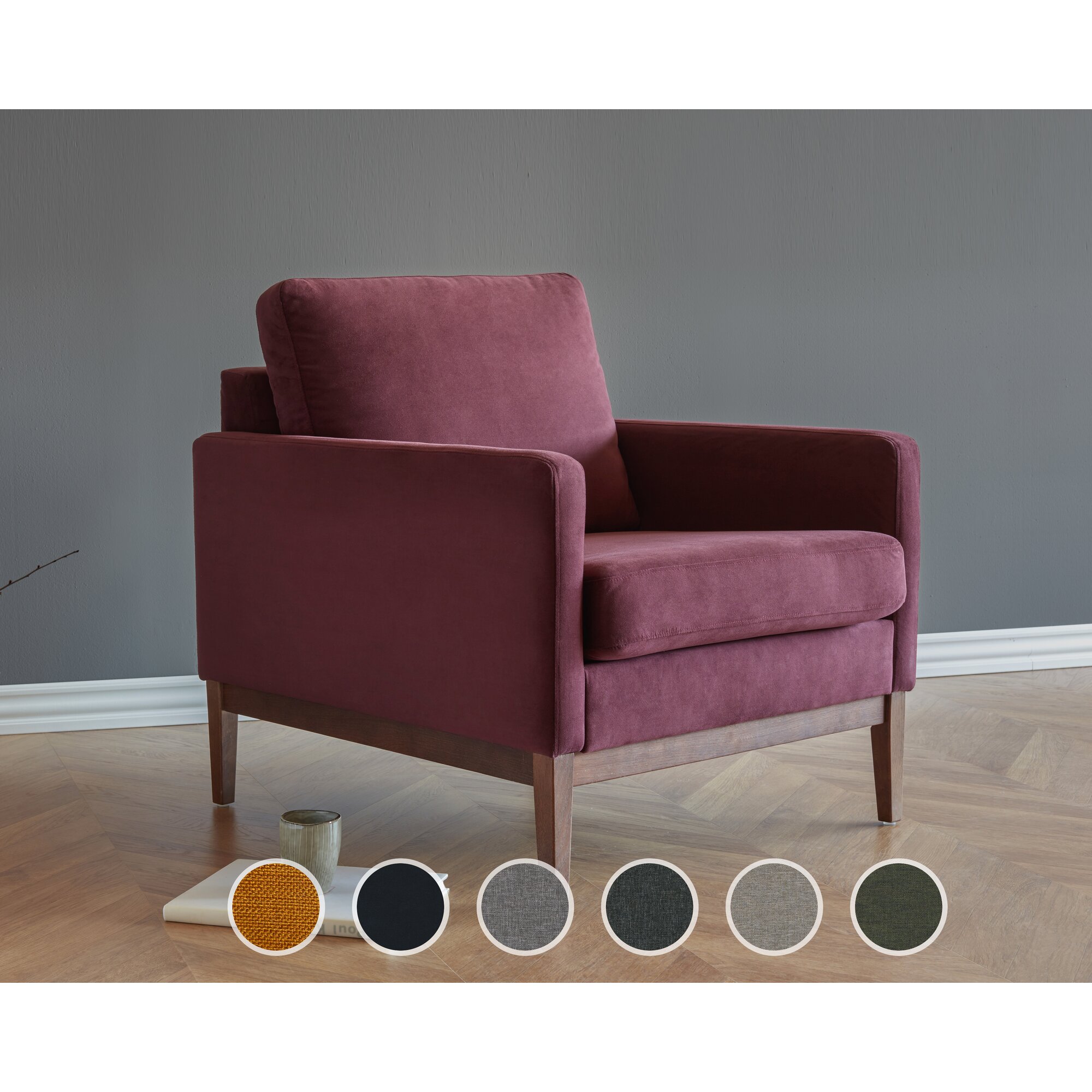 Kragelund »Finn 01« Sessel Stoff 242 Grün