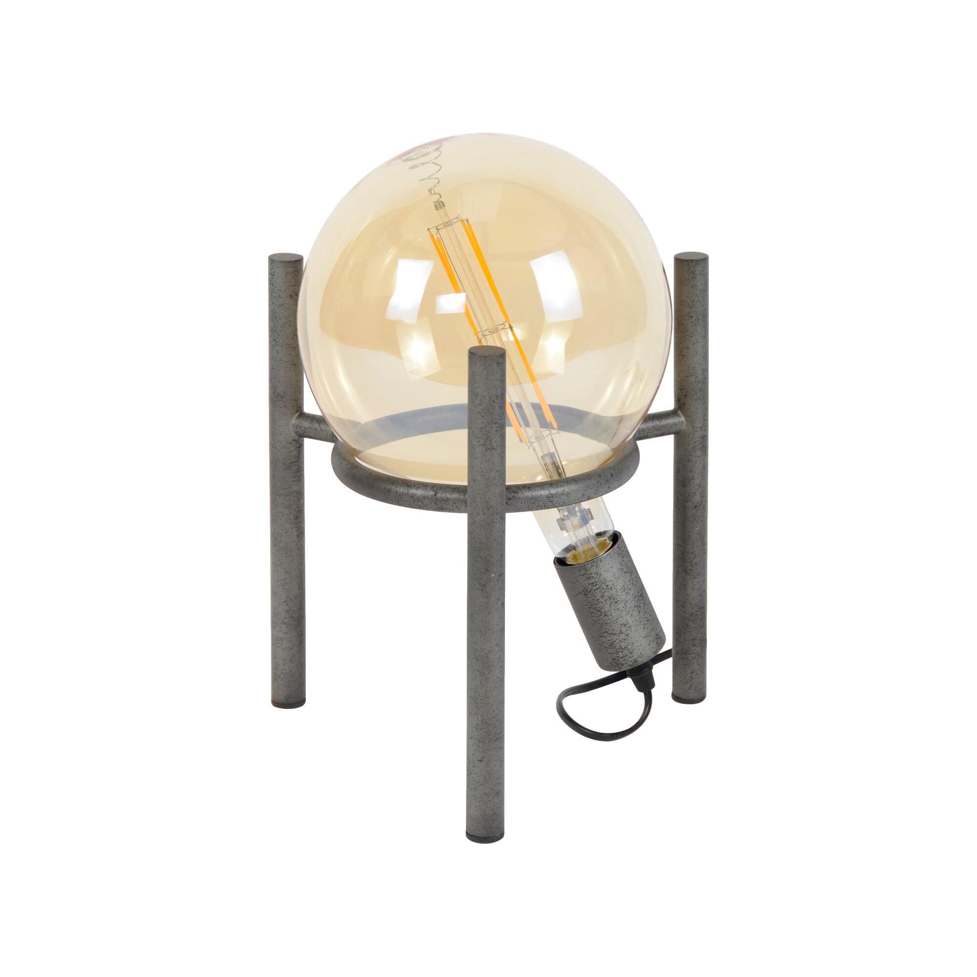 designline »Greelay« Tischlampe Altsilber Finish