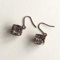 Anthropologie Jewelry | Anthropologie Crystal In Box Rose Gold Earrings | Color: Gold/Pink | Size: Os