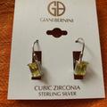 Giani Bernini Jewelry | Giani Bernini Yellow-Green Cz Earrings Silver Nwt | Color: Green/Yellow | Size: Os