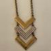 J. Crew Jewelry | J.Crew Chevron Pendant Necklace | Color: Gold | Size: Os