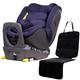 AVOVA Sperber-Fix i-Size Car Seat Atlantic Blue Height 40-105 cm ca. 20 kg Group 0+,1 Safety Standard UN ECE R-129 i-Size from Birth, with ISOFIX, rotatable, with Car Seat Protector