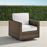 Small Palermo Swivel Lounge Chair in Bronze Finish - Resort Stripe Sand - Frontgate