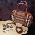 Burberry Bags | Burberry Sm House Check Sartorial Orchard Bowling | Color: Brown/White | Size: Approx. 12.6" X 9.5" X 5"