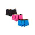 Diesel Men's UMBX-Damienthreepack Boxer Shorts Swim Trunks - Blue/Pink/Black, L