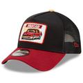 Men's New Era Black/Red NASCAR Legends 9FORTY A-Frame Adjustable Trucker Hat