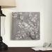 Bungalow Rose White Cherry Blossoms II on Gray by Danhui Nai - Wrapped Canvas Painting Print Canvas in Brown/Gray/White | Wayfair