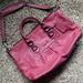 Coach Bags | Coach Ashley Convertible Satchel Handbag | Color: Pink | Size: Os