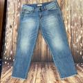 Free People Jeans | Free People Mid Rise Jeans Capri Style Jeans | Color: Blue | Size: 26