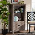 Baxton Studio Derek Modern Transitional Natural Oak Finished Wood 3-Tier Bookcase - Wholesale Interiors MH1224-Oak-Bookcase