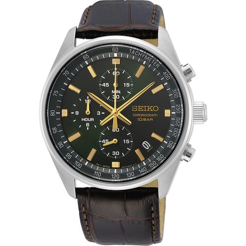 Seiko - Seiko Herren-Uhren Analog Quarz One Size Leder 88059131 Herrenuhren 1 ct