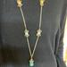 Anthropologie Jewelry | Anthropologie Long Necklace | Color: Blue/Gold | Size: Os