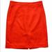 J. Crew Skirts | J. Crew Orange Wool Straight Pencil Skirt Sz 4 | Color: Orange | Size: 4