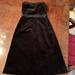 J. Crew Dresses | J. Crew Black Velvet Strapless Dress - Size 2/4 | Color: Black | Size: 2