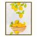 Joss & Main Lemonlicious by Sally Swatland - Painting Print Canvas in Green/White/Yellow | 29.5 H x 23.5 W x 2 D in | Wayfair 39406-01