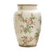 Gracie Oaks Escarlett White/Green 12.5" Ceramic Table Vase Ceramic in Green/White | 12.5 H x 8.25 W x 8.25 D in | Wayfair
