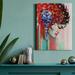Rosdorf Park Confetti Girl III - Wrapped Canvas Print Canvas, Solid Wood in Red | 27 H x 18 W x 1 D in | Wayfair 3A82EF62E283472E823F510A8A1230E7