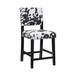 Loon Peak® Boyabat Nailhead Trim Counter & Bar Stool Wood/Upholstered in Black | 38.75 H x 18.5 W x 22 D in | Wayfair