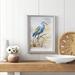 Sand & Stable™ Blue Heron I by Nan - Picture Frame Print Paper, Glass in Blue/Green | 24.5 H x 18.5 W x 1.5 D in | Wayfair