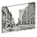 Ebern Designs Main Street, Historic Memphis - Wrapped Canvas Photograph Print Metal in Black/White | 30 H x 40 W x 1.5 D in | Wayfair