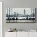 Winston Porter Morning London - Wrapped Canvas Print Canvas, Solid Wood in Black/Blue/White | 24 H x 12 W x 1 D in | Wayfair