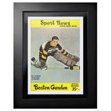 Boston Bruins 14'' x 18'' Framed Program Cover Art Print