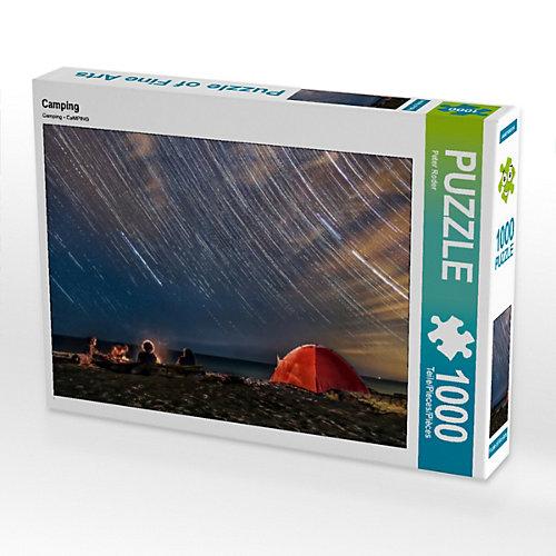 Puzzle CALVENDO Puzzle Camping - 1000 Teile Foto-Puzzle glückliche Stunden Kinder