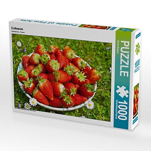 Puzzle CALVENDO Puzzle Erdbeeren - 1000 Teile Foto-Puzzle glückliche Stunden Kinder