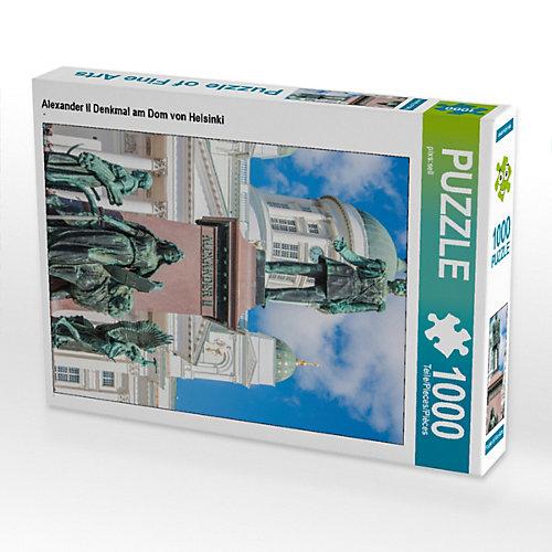 Puzzle CALVENDO Puzzle Alexander II Denkmal am Dom von Helsinki - 1000 Teile Foto-Puzzle glückliche Stunden Kinder