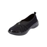 Wide Width Women's CV Sport Greer Slip On Sneaker by Comfortview in Black (Size 9 1/2 W)