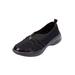Wide Width Women's CV Sport Greer Slip On Sneaker by Comfortview in Black (Size 9 1/2 W)