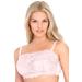 Plus Size Women's Lace Wireless Cami Bra by Comfort Choice in Shell Pink (Size 50 DD)