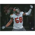 Shaquil Barrett Tampa Bay Buccaneers Autographed 11" x 14" Super Bowl LV Champions Action Photograph