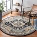 Blue/Navy 72 x 0.43 in Indoor Area Rug - Bungalow Rose Oriental Handmade Tufted Wool Area Rug Wool | 72 W x 0.43 D in | Wayfair