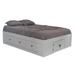 Three Posts™ Van Houzen Storage Platform Bed Wood in Gray | 20 H x 57 W x 78 D in | Wayfair 006583EC51B44220B4F443251E0E2E7F
