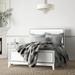 Willa Arlo™ Interiors Jaxson Standard Bed Wood in White/Black | 56 H x 63 W x 84 D in | Wayfair 0C1C9FC09CB349BB92FDF8627182ED59