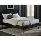 Kentfield Solid Wood King-Size Platform Bed in Black Drifted Oak - Modus 8ZU5P7