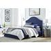 Sur California King-Size Upholstered Skirted Panel Bed in Navy - Modus CBD5H66