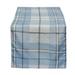 Red Barrel Studio® Vinci Plaid Table Runner Polyester in Blue | 19.5 D in | Wayfair RDBT2185 41067987