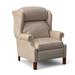 Bradington-Young Chippendale 33" Wide Faux Leather Standard Recliner Genuine Leather in Gray/Brown | 43 H x 33 W x 36.25 D in | Wayfair