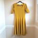 Lularoe Dresses | Lularoe Gold Midi Dress | Color: Gold/Yellow | Size: M