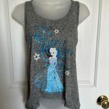 Disney Tops | Authentic Disney World Frozen Elsa Tank Top | Color: Blue/Gray | Size: S