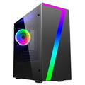 OCHW Seven RGB Ultra Fast Family Home Office Gaming PC: Desktop Computer, AMD Athlon 3000G Dual Core Processor ATI Radeon HD Vega 3 Graphics 120GB SSD Hard Drive, 16GB RAM Wifi, Windows 11