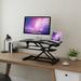 FlexiSpot Desk Converter w/ Removable Keyboard Tray Wood/Metal in Black | 35 W x 14.7 D in | Wayfair MT7B-M