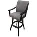 Red Barrel Studio® Swivel Counter, Bar & Extra Tall Stool Wood/Upholstered in Black/Brown | 52 H in | Wayfair C81EF4210D8848F2A1118EC5645B4A50