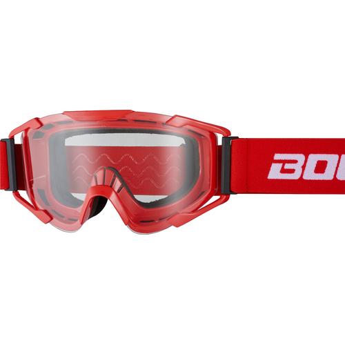 Bogotto B-ST Motocross Brille, weiss-rot
