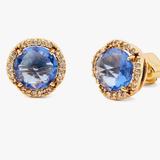 Kate Spade Jewelry | Kate Spade ‘That Sparkle’ Studs Sapphire Blue | Color: Blue/Gold | Size: Os