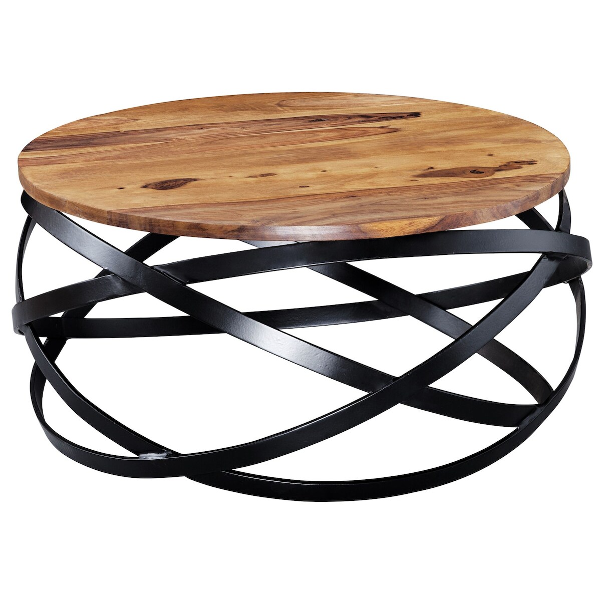 FineBuy Couchtisch MANUR Wohnzimmertisch Holz Massiv Sofatisch Tisch Wohnzimmer Image