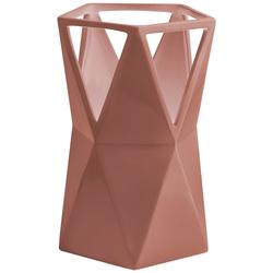 Totem 11 3/4" High Gloss Blush Ceramic Portable Accent Table Lamp